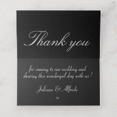 Custom Wedding/Event Name Placeholders Plaatskaartje (Binnenkant ongevouwen)