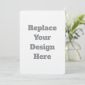  Custom Wedding Gift – Create Your Own Personalize Kaart (Staand voorkant)