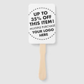 Custom Wedding Hand Fans 35% OFF Bulk Kopen Kortin Handwaaier (Voorkant)