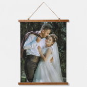 Custom Wedding Image Hanging Tapestry For Keepsake Hangend Wandkleed (Voorkant)