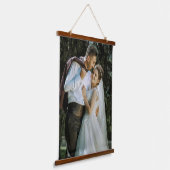 Custom Wedding Image Hanging Tapestry For Keepsake Hangend Wandkleed (Gebogen)