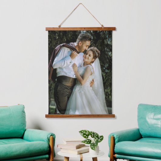 Custom Wedding Image Hanging Tapestry For Keepsake Hangend Wandkleed (Woonkamer)