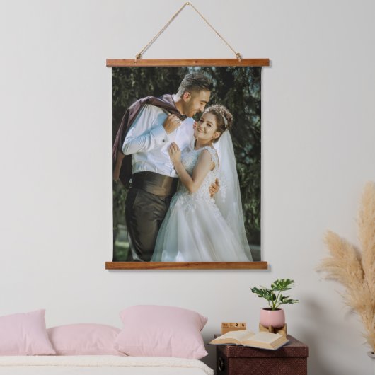 Custom Wedding Image Hanging Tapestry For Keepsake Hangend Wandkleed (Slaapkamer)