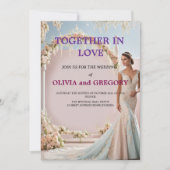 Custom Wedding Invitation Cards | Personalized Kaart (Voorkant)