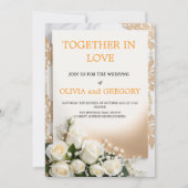 Custom Wedding Invitation Cards | Personalized Kaart (Voorkant)