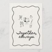 Custom Wedding Invitation – Personalized Elegant  Kaart (Achterkant)