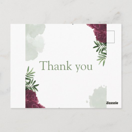 Custom Wedding Jubileum Invitation Briefkaart (Achterkant)