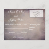 Custom Wedding Jubileum Party RSVP-kaart Uitnodiging Briefkaart (Achterkant)