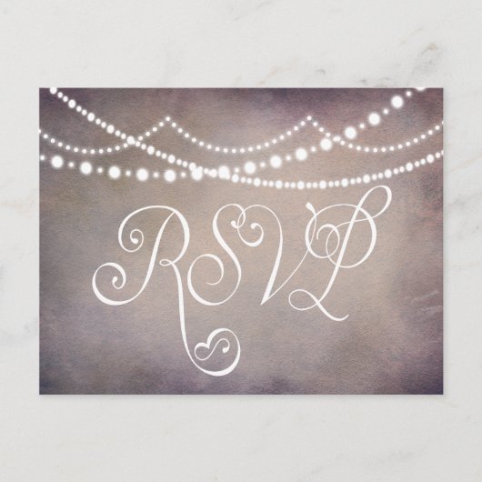 Custom Wedding Jubileum Party RSVP-kaart Uitnodiging Briefkaart (Voorkant)