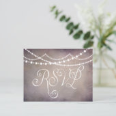 Custom Wedding Jubileum Party RSVP-kaart Uitnodiging Briefkaart (Staand voorkant)