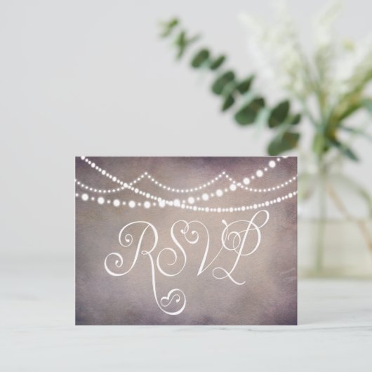 Custom Wedding Jubileum Party RSVP-kaart Uitnodiging Briefkaart (Staand voorkant)