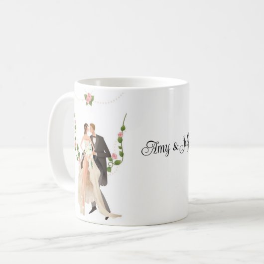 Custom Wedding  Koffiemok (Voorkant links)