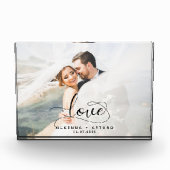 Custom Wedding Love Script Fotoblokken (Voorkant)