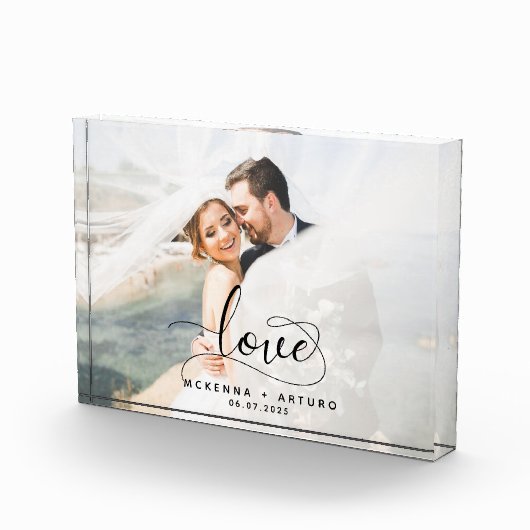 Custom Wedding Love Script Fotoblokken (Rechts)