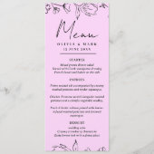 Custom Wedding Menu – Starter, Entrées & Dessert (Voorkant)