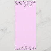 Custom Wedding Menu – Starter, Entrées & Dessert (Achterkant)