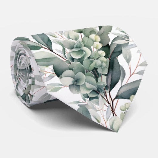 Custom Wedding Name on Back of Neck Tie Stropdas (Opgerold)