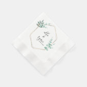 Custom Wedding Napkins Servet (Hoek)