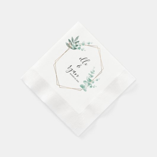 Custom Wedding Napkins Servet (Hoek)