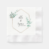 Custom Wedding Napkins Servet (Voorkant)