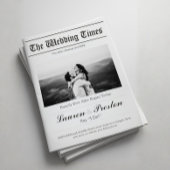 Custom Wedding Newspaper - Fun Guest Activity Book