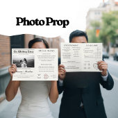 Custom Wedding Newspaper - Fun Guest Activity Book