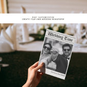 Custom Wedding Newspaper - Fun Guest Activity Book