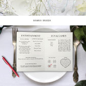 Custom Wedding Newspaper - Fun Guest Activity Book