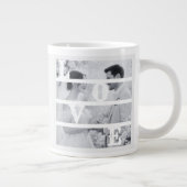 Custom Wedding Photo "LOVE" Grote Koffiekop (Rechts)