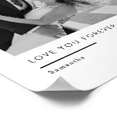 Custom Wedding Photo – Love You Forever Poster (Hoek)