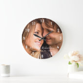 Custom Wedding Photo Personalized Large Clock Grote Klok (Huis)