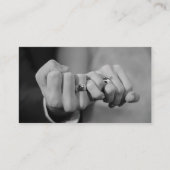 Custom Wedding Photography Minimalist Professional Visitekaartje (Voorkant)