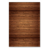 Custom wedding placeholder card kaart (Achterkant)