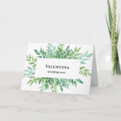 Custom wedding placeholders, personalized wedding bedankkaart (Voorkant)