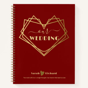 Custom Wedding Planner   Gepersonaliseerde planner Notitieboek