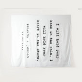 Custom Wedding Reception Love Quote Wedding  Wandkleed (Voorkant (horizontaal))