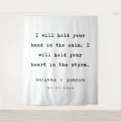 Custom Wedding Reception Love Quote Wedding  Wandkleed (Voorkant)