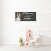 Custom Wedding Reception Spandoek (Insitu)