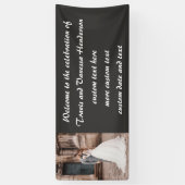 Custom Wedding Reception Spandoek (Verticaal)