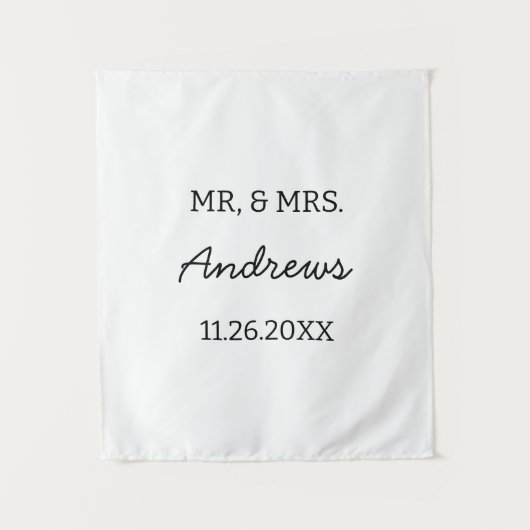 Custom Wedding Table Signs Personalized Reception  Wandkleed (Voorkant)