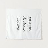 Custom Wedding Table Signs Personalized Reception  Wandkleed (Voorkant (horizontaal))