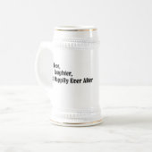Custom Wedding Usher Beer Stein Bierpul (Voorkant links)
