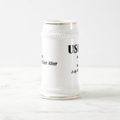 Custom Wedding Usher Beer Stein Bierpul (Center)