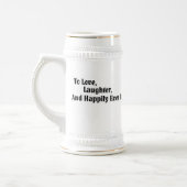 Custom Wedding Usher Beer Stein Bierpul (Links)