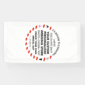 Custom Wedding Welcome Sign 3' x 1.6' Vinyl Banner (Horizontaal)