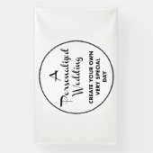 Custom Wedding Welcome Sign 6' x 10' Vinyl Banner (Verticaal)