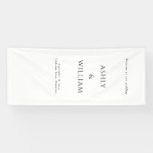 Custom wedding welcome sign, Linen Wedding Sign Spandoek (Horizontaal)