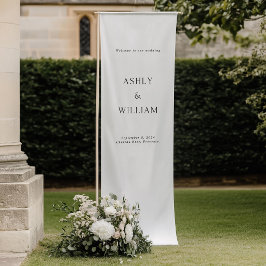 Custom wedding welcome sign, Linen Wedding Sign Spandoek