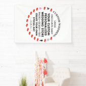 Custom Wedding Welkomstbord 6' x 4' Vinyl Banner (Insitu)