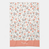 Custom Weekday Towel – Red Poppies Theedoek (Verticaal)
